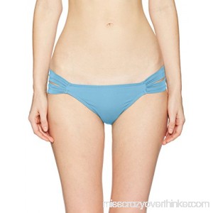 O'Neill Women's Salt Water Solids Tab Side Bikini Bottom Washed Indigo B01N63SJDT